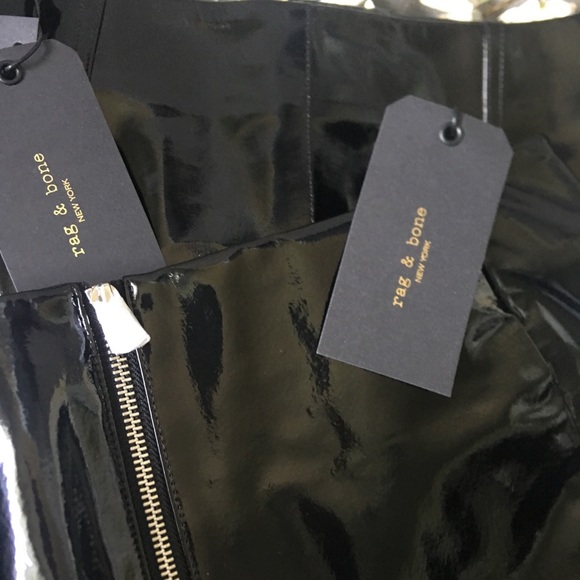 Rag & Bone Heidi Patent Skirt - Picture 7 of 8